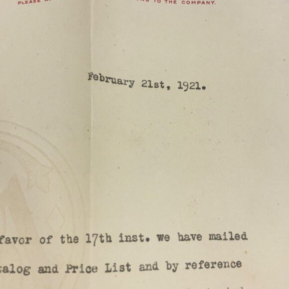 Antique Smith & Wesson Letter Signed Correspondence Ephemera 1921 David H Reddie - Picture 10 of 11